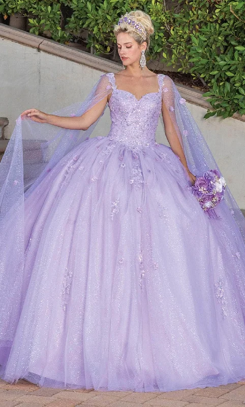 Formal dresses with empire waists and organza overlays for a feminine lookDancing Queen 1731 - Sleeveless with Cape Ballgown Formal dresses with empire waists and organza overlays for a feminine lookDancing Queen 1731 - Sleeveless with Cape Ballgown