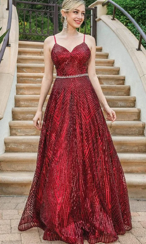 Formal dresses with tiered lace skirts and off - the - shoulder necklines for a feminine and elegant formal appearanceDancing Queen - 4197 V-Neck A-Line Evening Dress