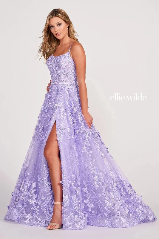 Ruffled Women Dress with Multiple Layers for a Playful and Girly StyleEllie Wilde EW34109 Long Formal A Line Dress Ruffled Women Dress with Multiple Layers for a Playful and Girly StyleEllie Wilde EW34109 Long Formal A Line Dress