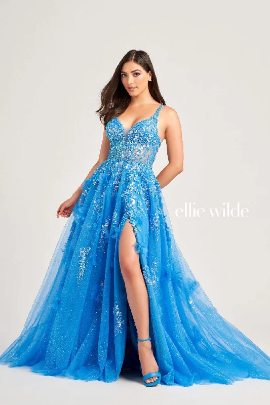 Little Black Women Dress with Sequins for a Glamorous Night OutEllie Wilde EW35047 Prom Long Glitter Ball Gown Little Black Women Dress with Sequins for a Glamorous Night OutEllie Wilde EW35047 Prom Long Glitter Ball Gown