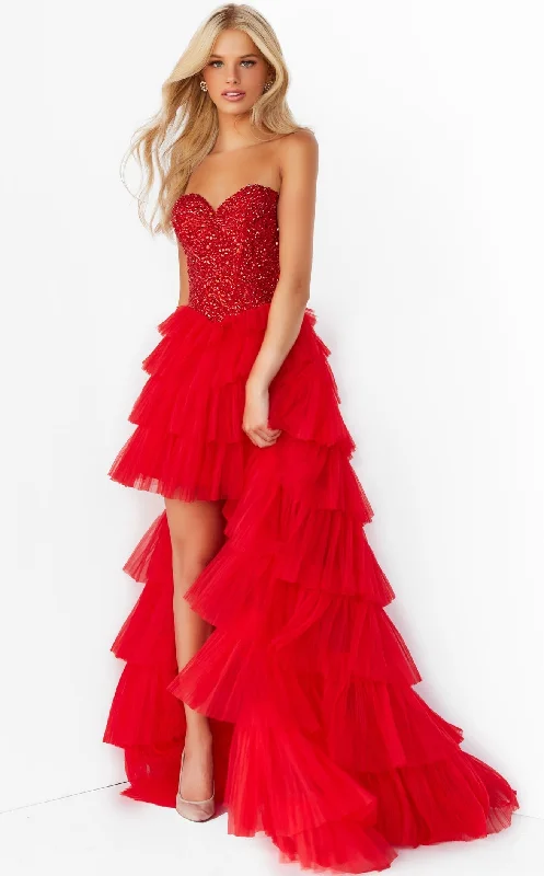 Mermaid - cut formal dresses in satin for a glamorous prom nightJovani 08100BG Dress Mermaid - cut formal dresses in satin for a glamorous prom nightJovani 08100BG Dress