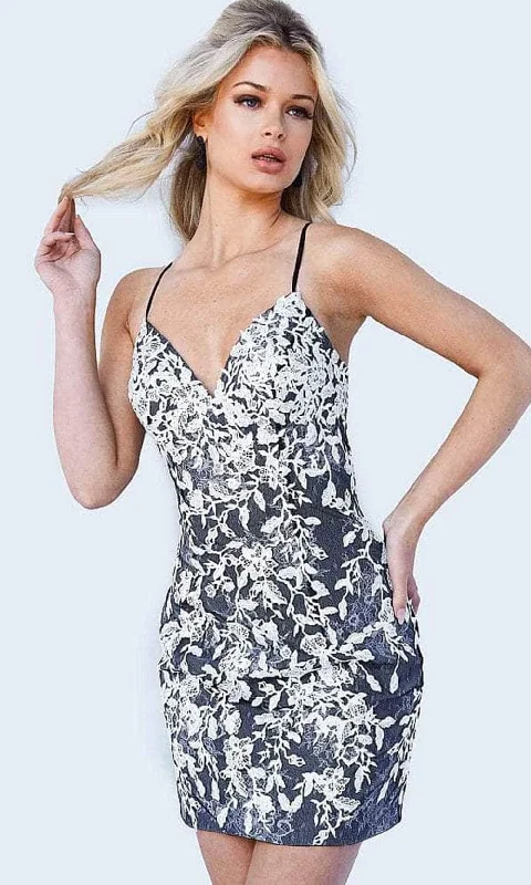 Bow - backed cocktail dresses with a fit - and - flare silhouetteJVN by Jovani JVN22514 - Sleeveless Sweetheart Cocktail Dress Bow - backed cocktail dresses with a fit - and - flare silhouetteJVN by Jovani JVN22514 - Sleeveless Sweetheart Cocktail Dress