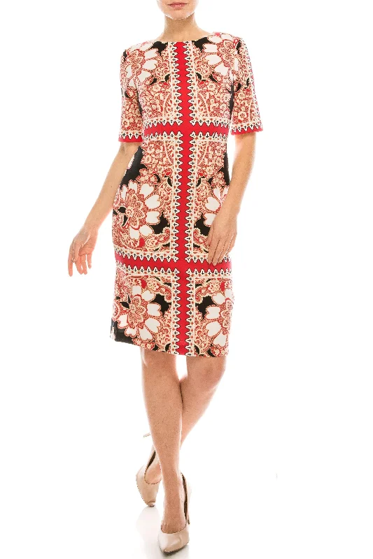 Cocktail dresses with off - the - shoulder designs and beaded accentsLondon Times Trellis Scuba Symmetrical Sheath Dress Cocktail dresses with off - the - shoulder designs and beaded accentsLondon Times Trellis Scuba Symmetrical Sheath Dress