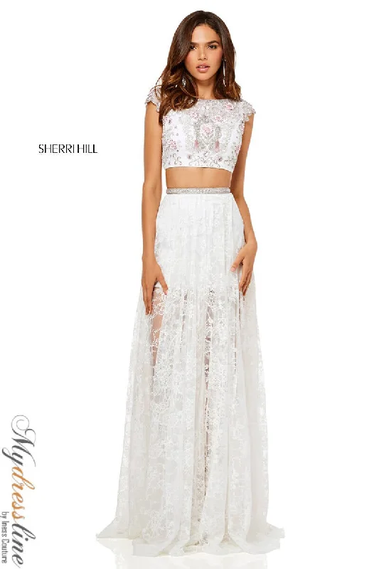 Long - sleeved formal dresses in velvet for a winter formal eventSherri Hill 52519