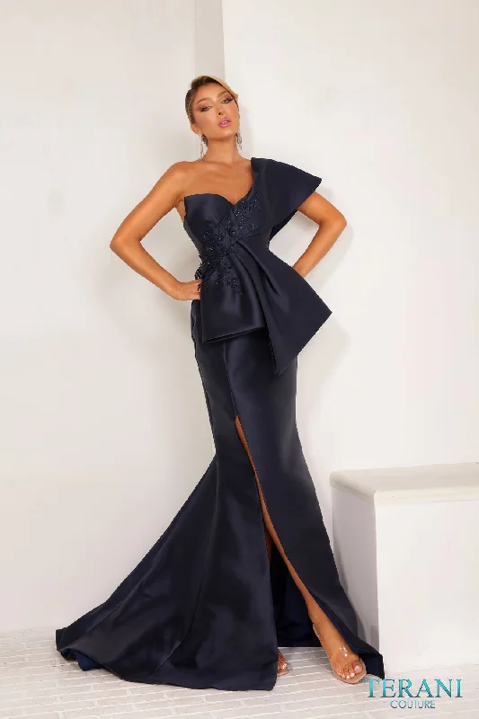 Lace - Embellished Women Dress for an Elegant and Sophisticated AppearanceTerani Couture 241E2468 Formal Trumpet Long Evening Dress Lace - Embellished Women Dress for an Elegant and Sophisticated AppearanceTerani Couture 241E2468 Formal Trumpet Long Evening Dress