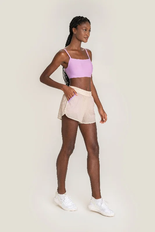 Tie - Waist Women Shorts for a Customizable FitNylon Racer Shorts