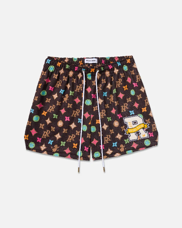 Solid Color Women Shorts in Bright Hues for a Bold StatementRR FASHION WEEK - BROWN/MULTI Solid Color Women Shorts in Bright Hues for a Bold StatementRR FASHION WEEK - BROWN/MULTI