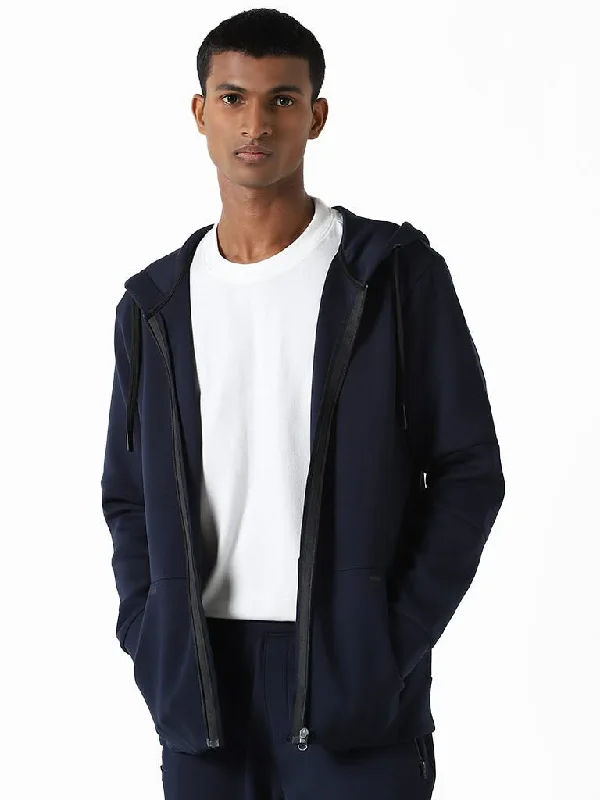 Plus Size Women Shorts with a Comfortable and Stylish FitStudiofit Navy Relaxed-Fit Hoodie Jacket Plus Size Women Shorts with a Comfortable and Stylish FitStudiofit Navy Relaxed-Fit Hoodie Jacket