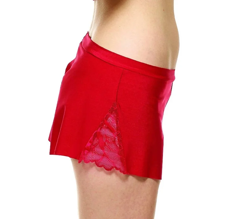 Belted Women Shorts to Enhance the WaistlineWomen's Love + Lust Tap Short In Ruby Red Belted Women Shorts to Enhance the WaistlineWomen's Love + Lust Tap Short In Ruby Red