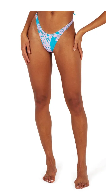 Lace - trimmed bikini for an elegant and romantic touchOREYA HIGH CUT BOTTOM - BLUE/PINK Lace - trimmed bikini for an elegant and romantic touchOREYA HIGH CUT BOTTOM - BLUE/PINK