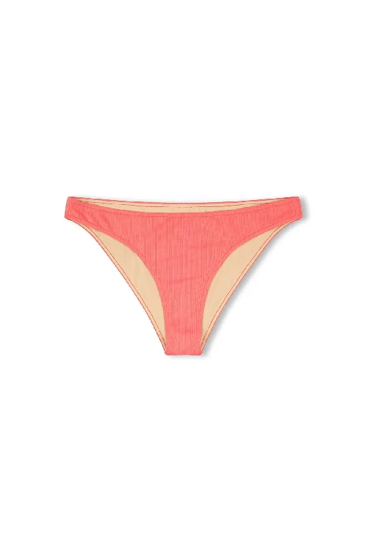 Sustainable bikini made from recycled materials for eco - conscious beachgoersSignature Classic Brief - Coral Sustainable bikini made from recycled materials for eco - conscious beachgoersSignature Classic Brief - Coral